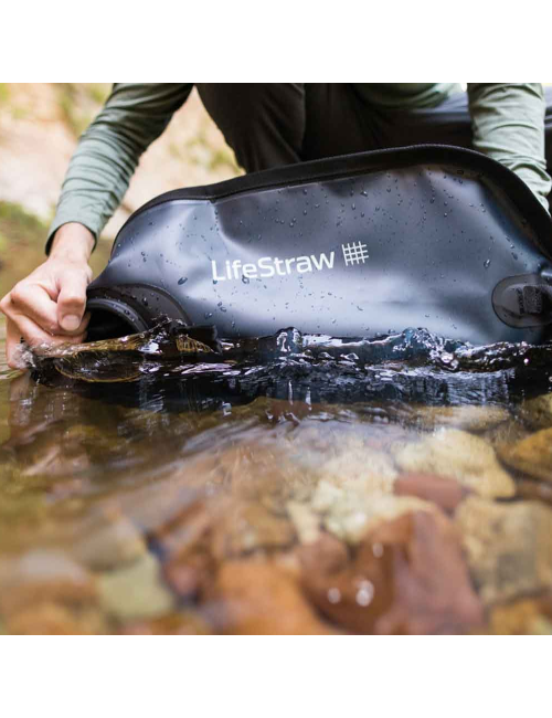 Sacca per l'acqua LifeStraw Peak Series Gravity con filtro purificatore - 8 L - Blu