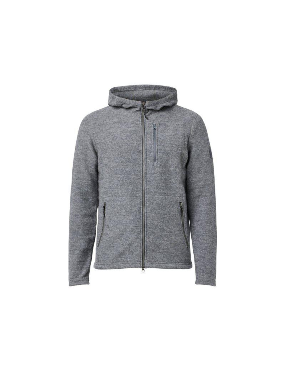 Sweat à capuche Ivanhoe Titus pour homme, en laine - Grey - Gris