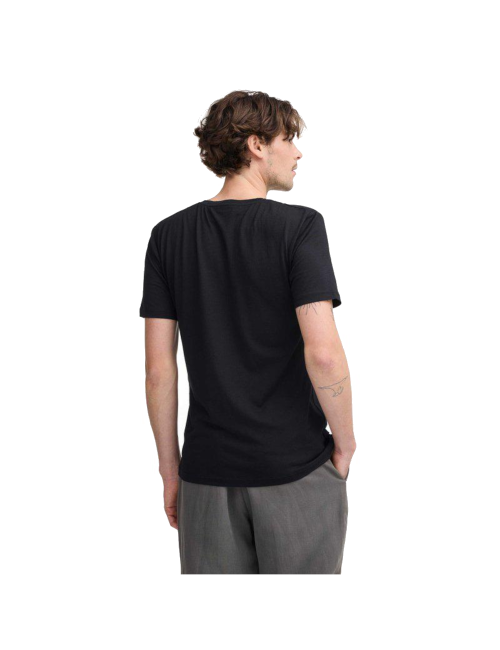 T-shirt Ivanhoe UW Ceasar Shield pour homme - 100 % laine mérinos extra-fine - Noir