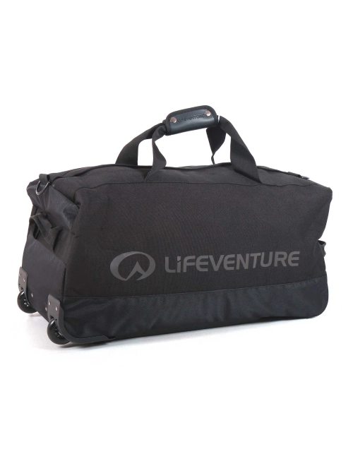 LifeVenture Expedition Wheeled Duffle 100 Liter mit festem Boden – Reisetasche – Schwarz