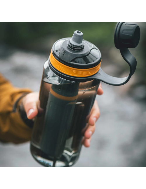 Botella con filtro de agua Lifesystems Filter + Purifier - Gris
