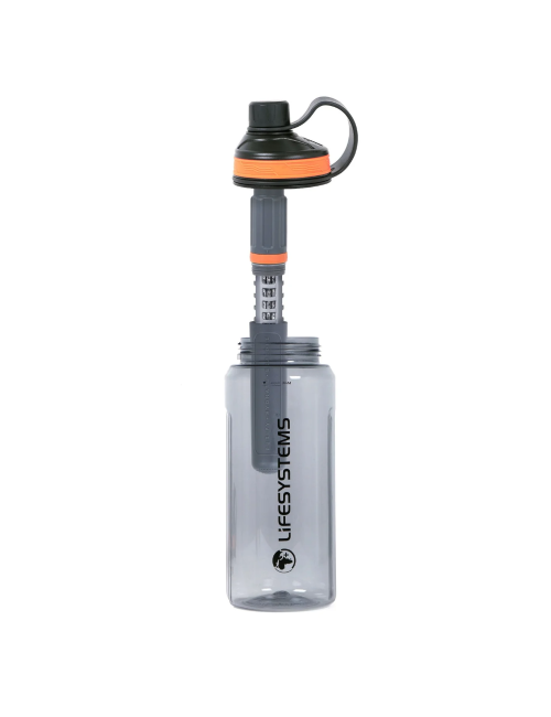 Lifesystems Wasserfilterflasche „Filter + Purifier“ – Grau