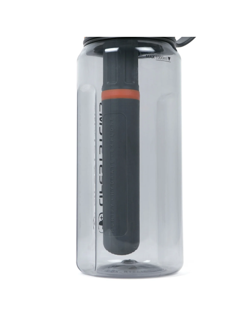Lifesystems Wasserfilterflasche „Filter + Purifier“ – Grau