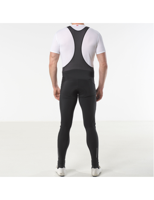 Pantalones de ciclismo largos Loeffler M Bike Bib Tights AB Elastic para hombre - Negro