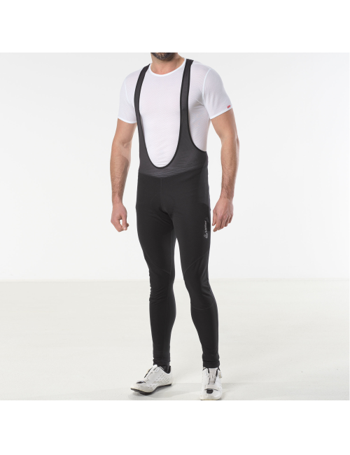 Pantaloni da ciclismo lunghi Loeffler M Bike Bib Tights AB Elastic da uomo - Nero