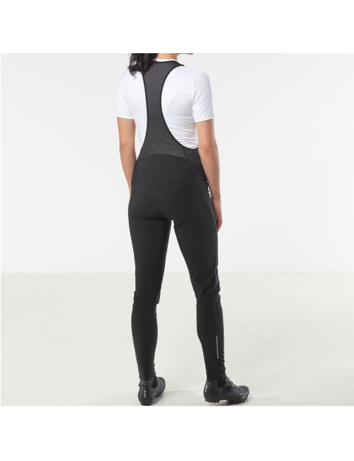 Pantaloni da ciclismo lunghi Loeffler W Bike Bib Tights AB Elastic da donna - Nero