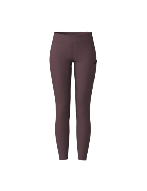 Pantalones de running Loeffler para mujer W Long Tights Double Dry Castagne - Purple