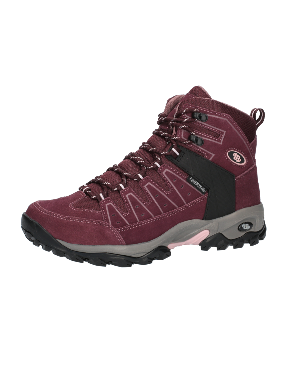 Brütting wandelschoenen Mount Pinos High met comfortex - Bordeaux - Roze