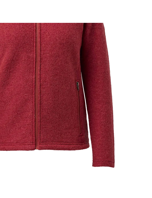 Ivanhoe dames wollen full-zip vest Beata Bossa Nova - Rood