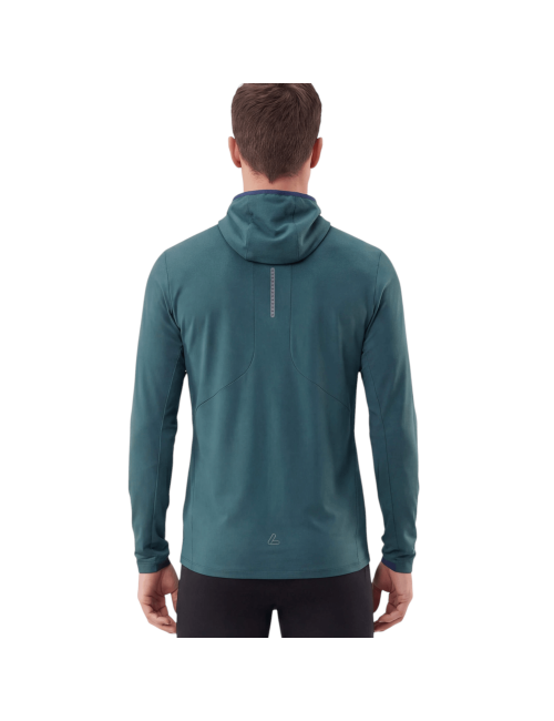 Loeffler sports shirt, long-sleeved, M Zip Hoody Motion Smeraldo – Petrol