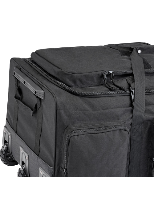 Maleta de viaje Defcon 5 con ruedas - Poliéster 900d - 135 litros - Negro