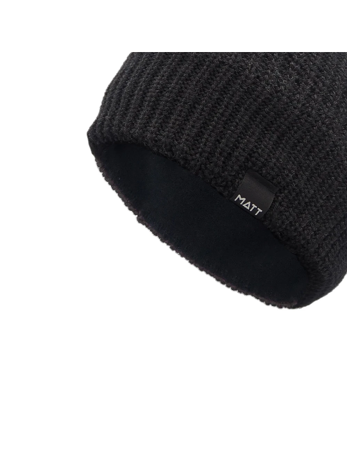 Berretto Matt MattWarm - Taglia unica - Lana merino - Nero
