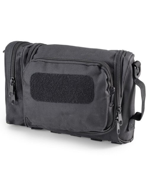 Trousse de toilette compacte tactique Defcon 5 avec beaucoup d'espace de rangement-noir