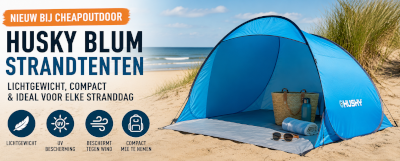 Nouveauté chez CheapOutdoor : les tentes de plage Husky Blum pour une journée sans souci au bord de la mer